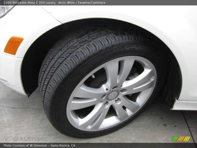 Arctic White / Savanna/Cashmere 2008 Mercedes-Benz C 300 Luxury
