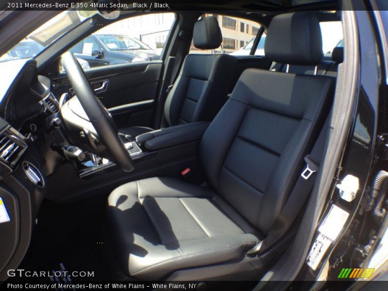 Black / Black 2011 Mercedes-Benz E 350 4Matic Sedan