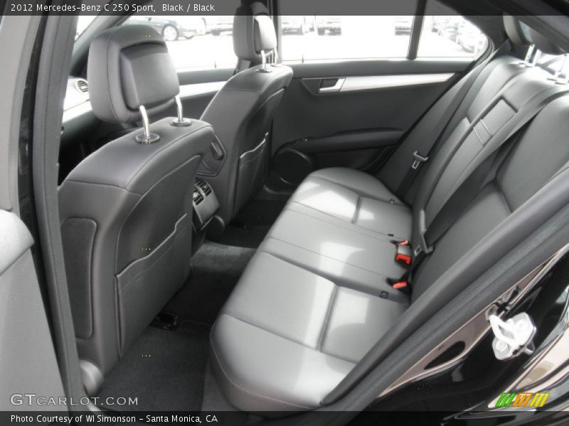 Black / Black 2012 Mercedes-Benz C 250 Sport