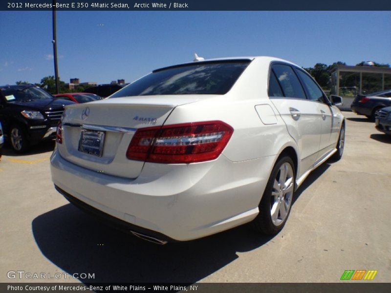 Arctic White / Black 2012 Mercedes-Benz E 350 4Matic Sedan