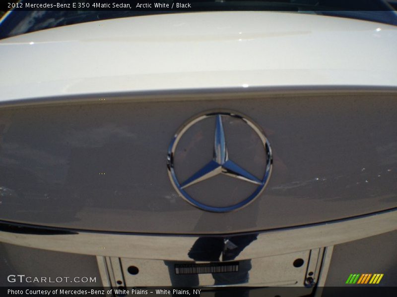 Arctic White / Black 2012 Mercedes-Benz E 350 4Matic Sedan