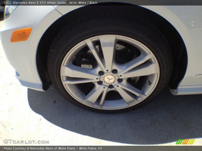 Arctic White / Black 2012 Mercedes-Benz E 350 4Matic Sedan