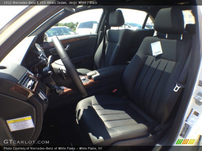 Arctic White / Black 2012 Mercedes-Benz E 350 4Matic Sedan