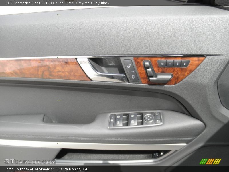 Steel Grey Metallic / Black 2012 Mercedes-Benz E 350 Coupe