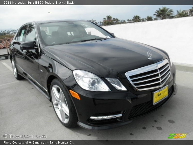 Black / Black 2012 Mercedes-Benz E 350 Sedan