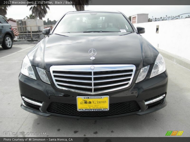 Black / Black 2012 Mercedes-Benz E 350 Sedan