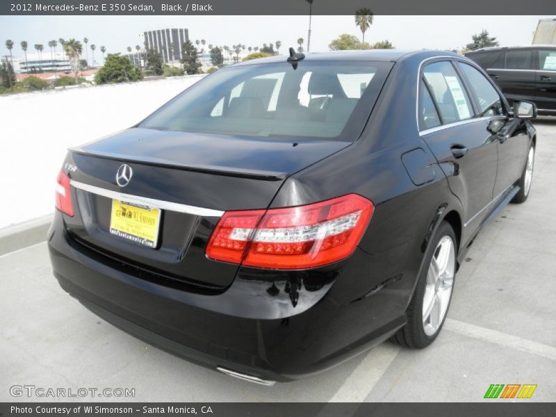 Black / Black 2012 Mercedes-Benz E 350 Sedan