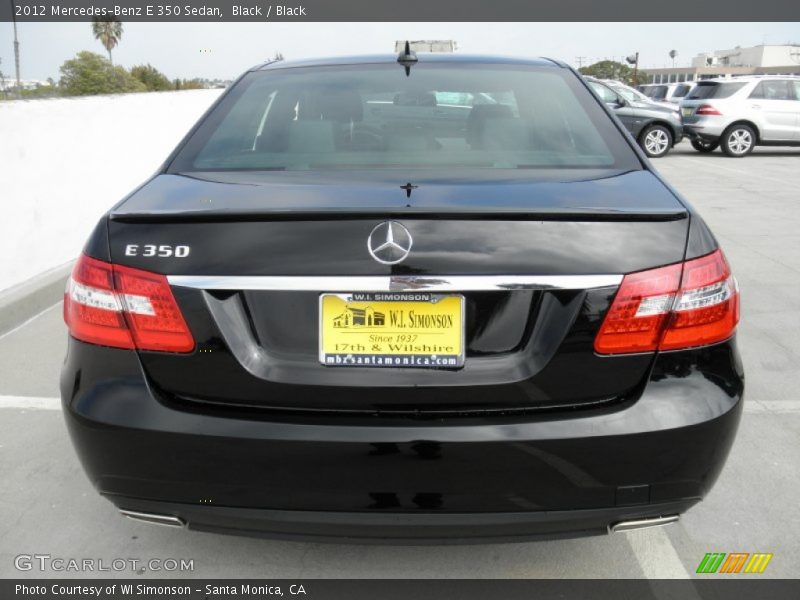 Black / Black 2012 Mercedes-Benz E 350 Sedan