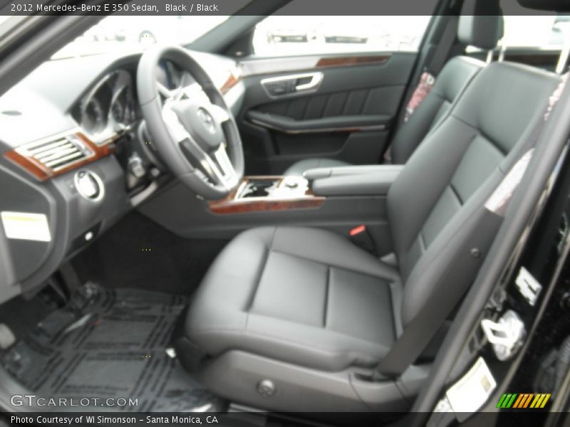 Black / Black 2012 Mercedes-Benz E 350 Sedan