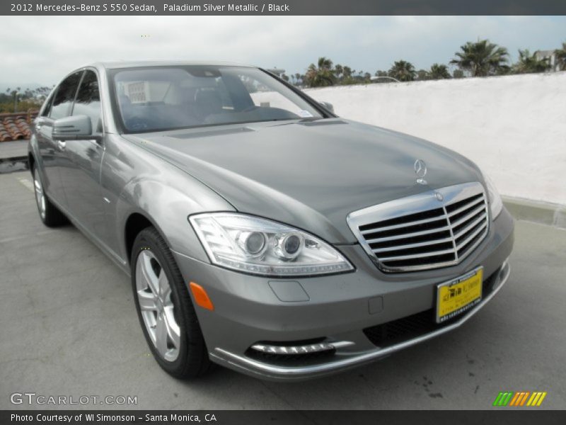 Paladium Silver Metallic / Black 2012 Mercedes-Benz S 550 Sedan