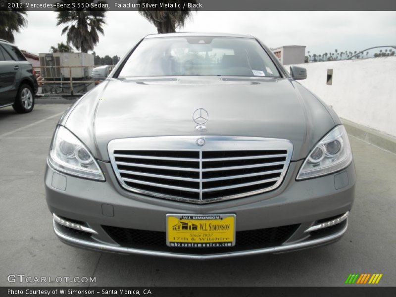 Paladium Silver Metallic / Black 2012 Mercedes-Benz S 550 Sedan