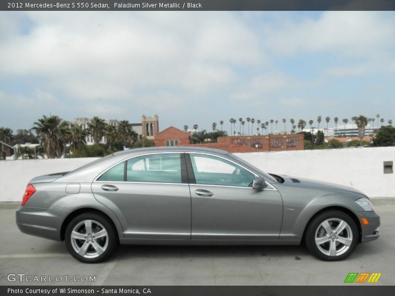Paladium Silver Metallic / Black 2012 Mercedes-Benz S 550 Sedan