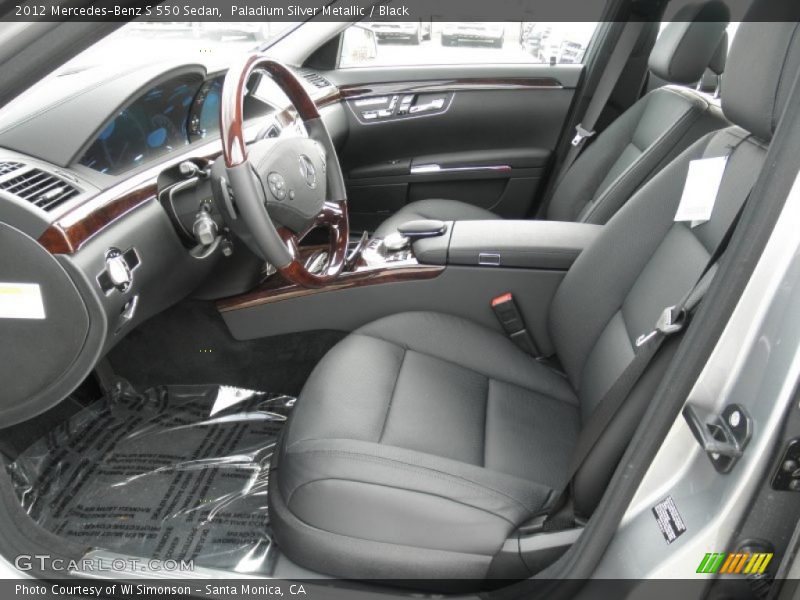 Paladium Silver Metallic / Black 2012 Mercedes-Benz S 550 Sedan
