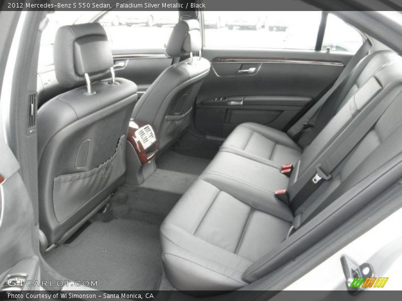 Paladium Silver Metallic / Black 2012 Mercedes-Benz S 550 Sedan