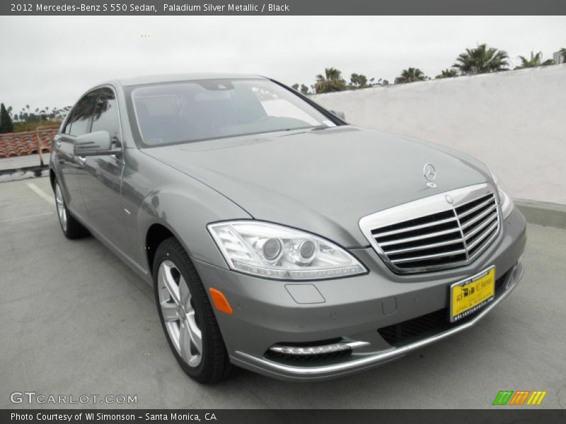 Paladium Silver Metallic / Black 2012 Mercedes-Benz S 550 Sedan