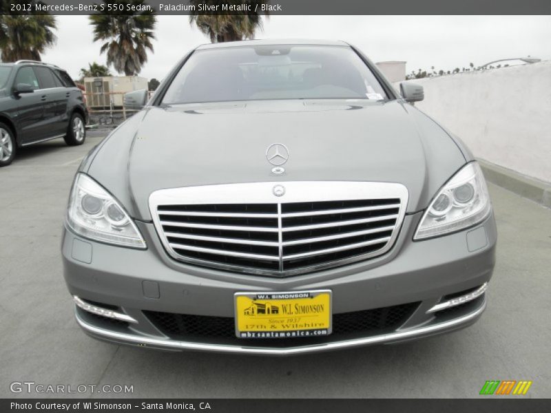 Paladium Silver Metallic / Black 2012 Mercedes-Benz S 550 Sedan