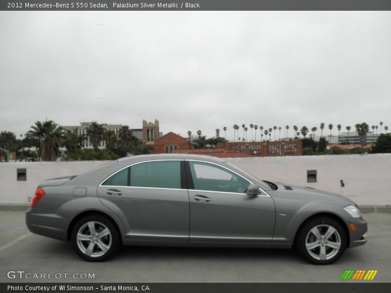 Paladium Silver Metallic / Black 2012 Mercedes-Benz S 550 Sedan