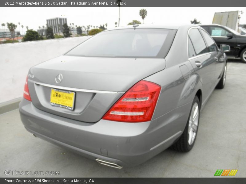 Paladium Silver Metallic / Black 2012 Mercedes-Benz S 550 Sedan