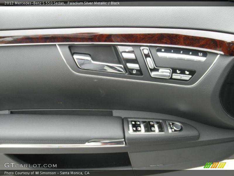 Paladium Silver Metallic / Black 2012 Mercedes-Benz S 550 Sedan