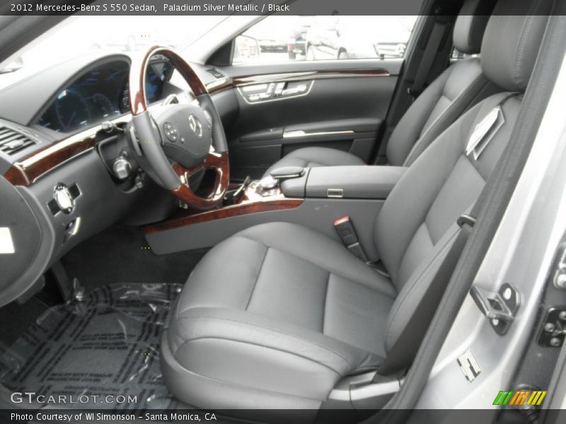 Paladium Silver Metallic / Black 2012 Mercedes-Benz S 550 Sedan