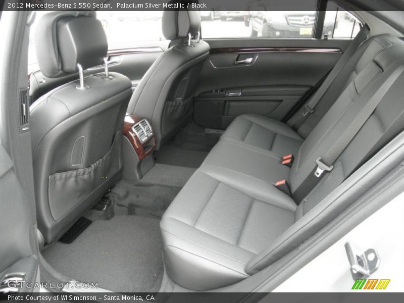 Paladium Silver Metallic / Black 2012 Mercedes-Benz S 550 Sedan