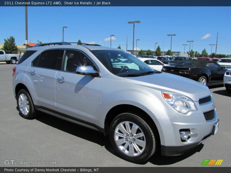 Silver Ice Metallic / Jet Black 2011 Chevrolet Equinox LTZ AWD