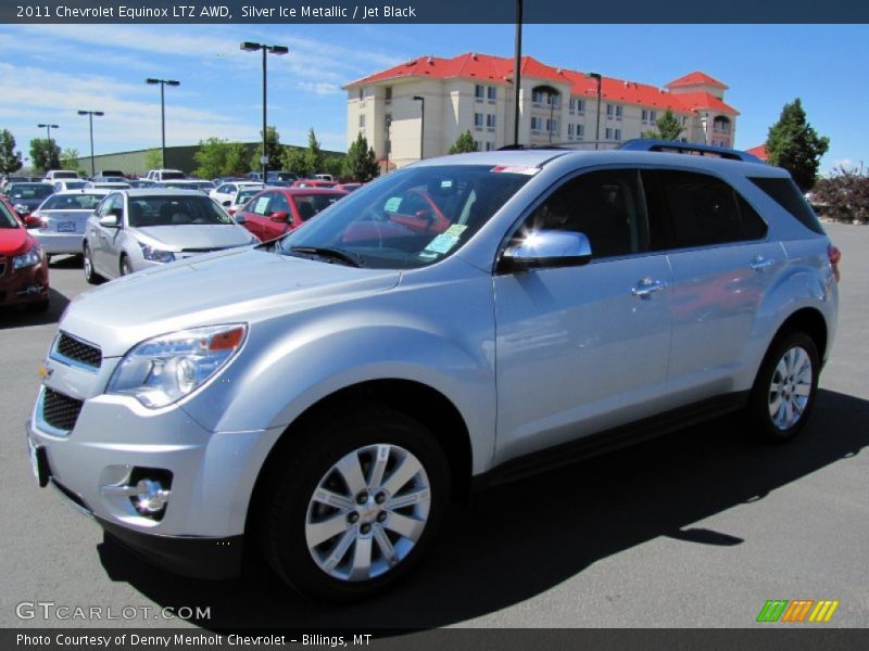 Silver Ice Metallic / Jet Black 2011 Chevrolet Equinox LTZ AWD