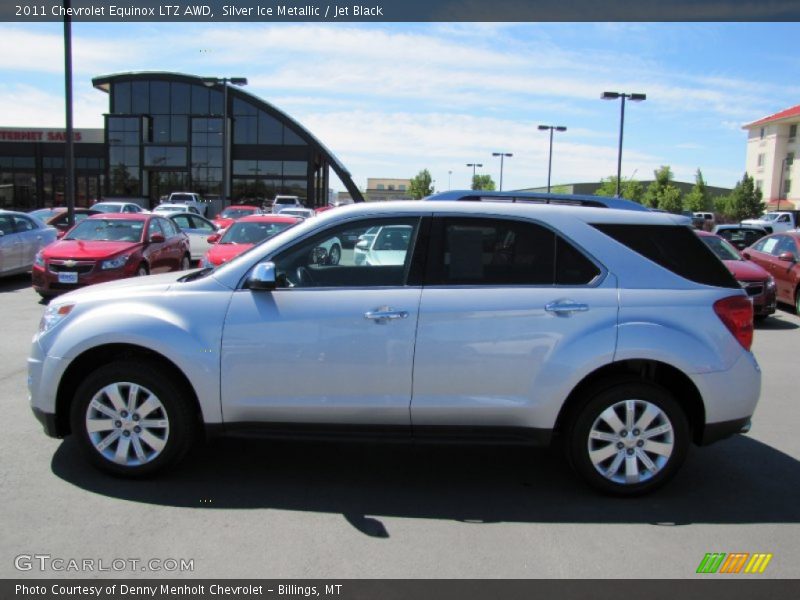 Silver Ice Metallic / Jet Black 2011 Chevrolet Equinox LTZ AWD