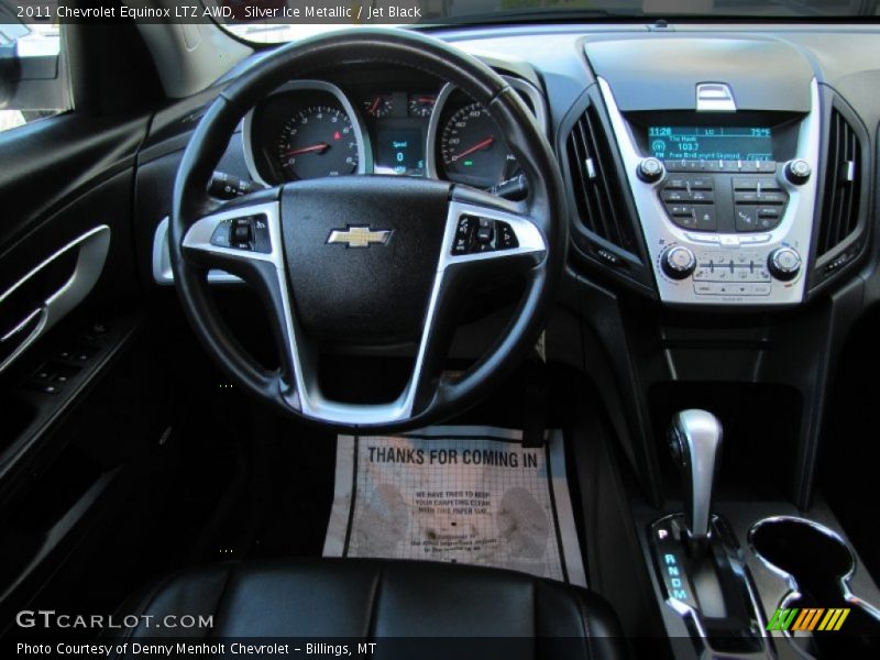Silver Ice Metallic / Jet Black 2011 Chevrolet Equinox LTZ AWD