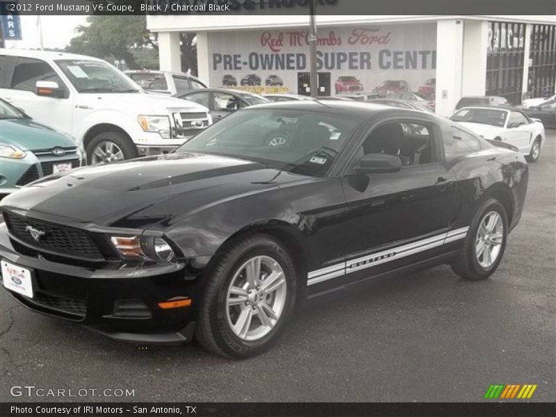 Black / Charcoal Black 2012 Ford Mustang V6 Coupe