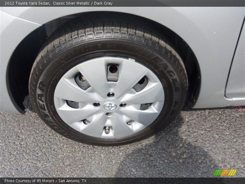 Classic Silver Metallic / Dark Gray 2012 Toyota Yaris Sedan