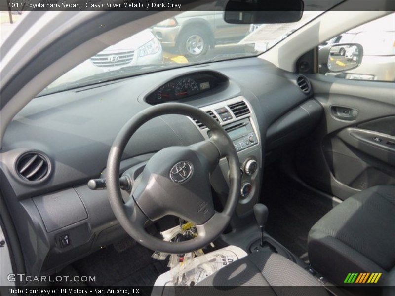 Classic Silver Metallic / Dark Gray 2012 Toyota Yaris Sedan