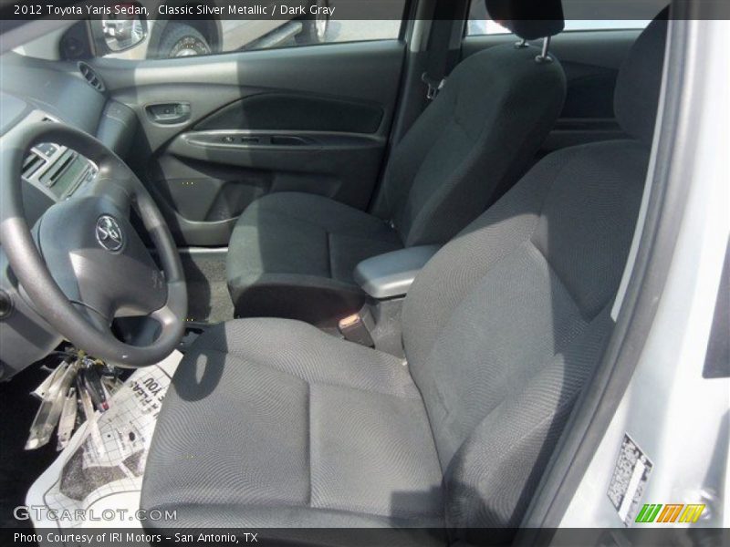Classic Silver Metallic / Dark Gray 2012 Toyota Yaris Sedan