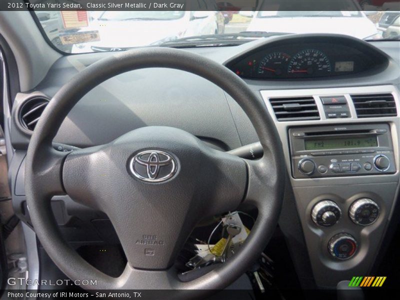 Classic Silver Metallic / Dark Gray 2012 Toyota Yaris Sedan
