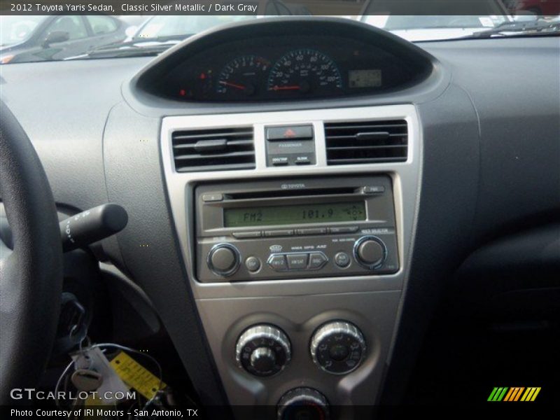 Classic Silver Metallic / Dark Gray 2012 Toyota Yaris Sedan