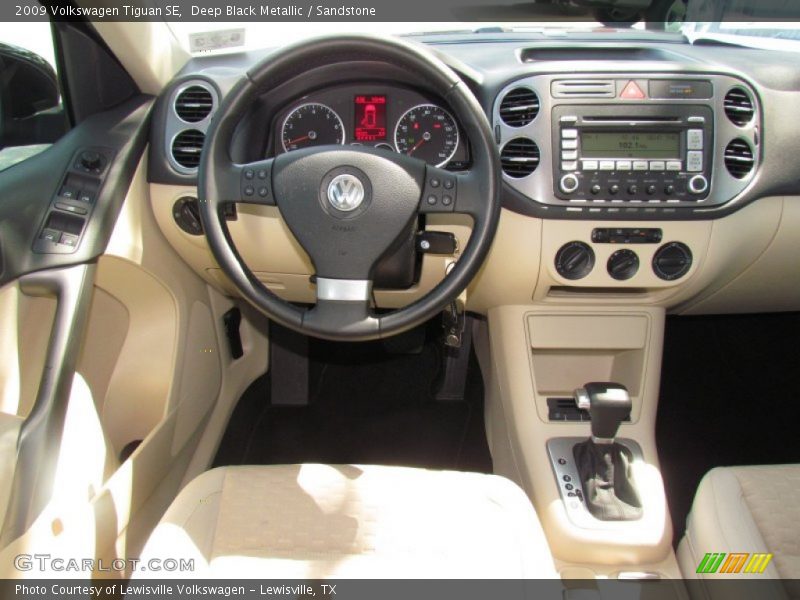 Deep Black Metallic / Sandstone 2009 Volkswagen Tiguan SE