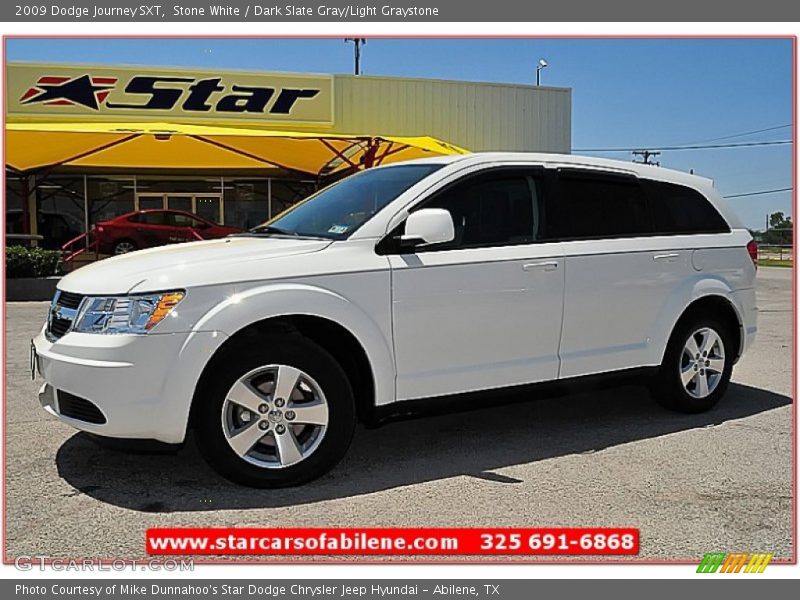 Stone White / Dark Slate Gray/Light Graystone 2009 Dodge Journey SXT