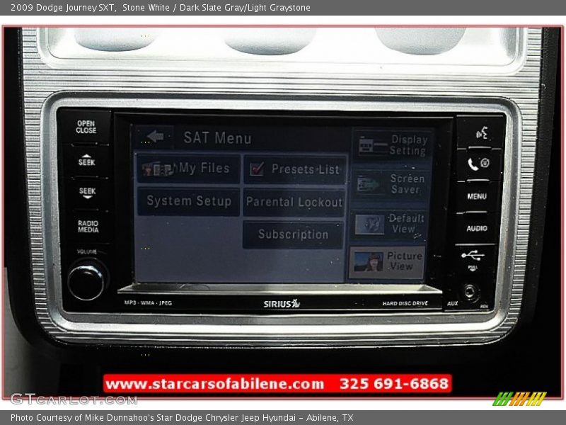 Stone White / Dark Slate Gray/Light Graystone 2009 Dodge Journey SXT