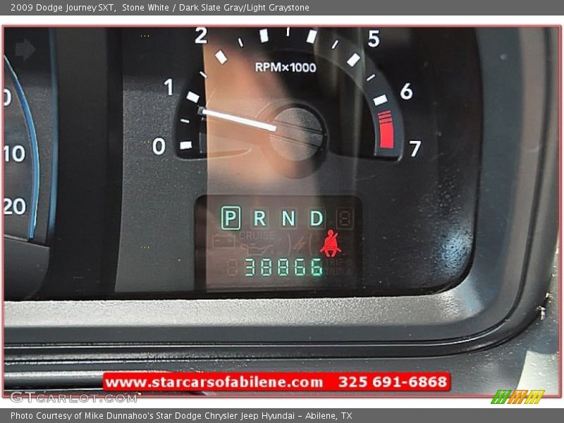 Stone White / Dark Slate Gray/Light Graystone 2009 Dodge Journey SXT