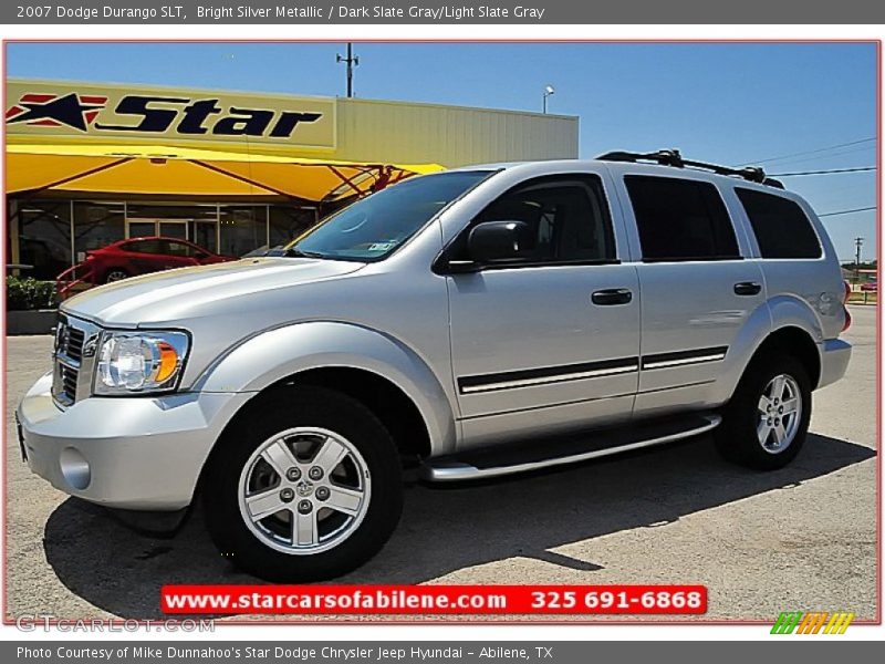 Bright Silver Metallic / Dark Slate Gray/Light Slate Gray 2007 Dodge Durango SLT