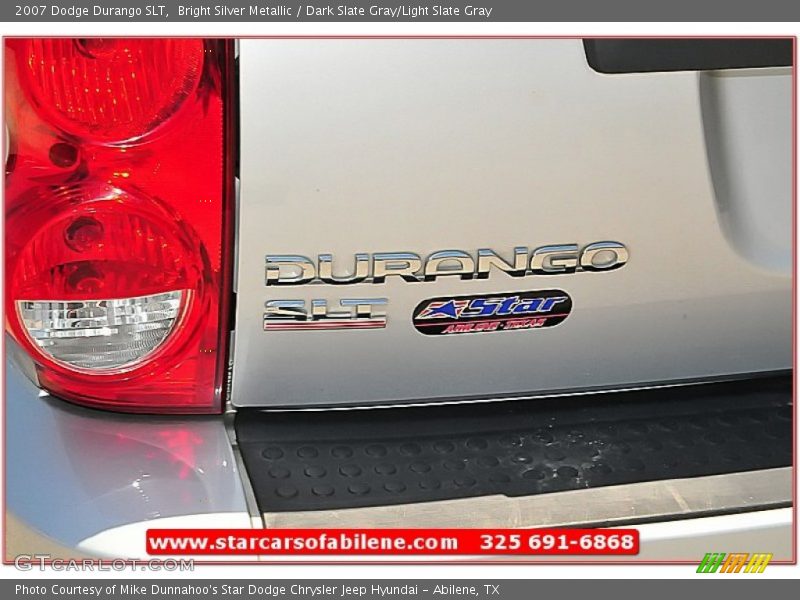 Bright Silver Metallic / Dark Slate Gray/Light Slate Gray 2007 Dodge Durango SLT