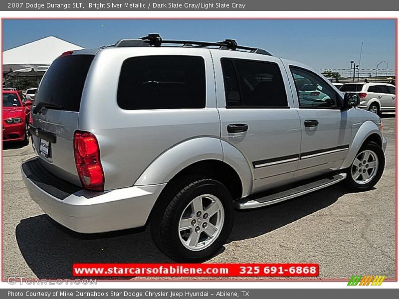 Bright Silver Metallic / Dark Slate Gray/Light Slate Gray 2007 Dodge Durango SLT