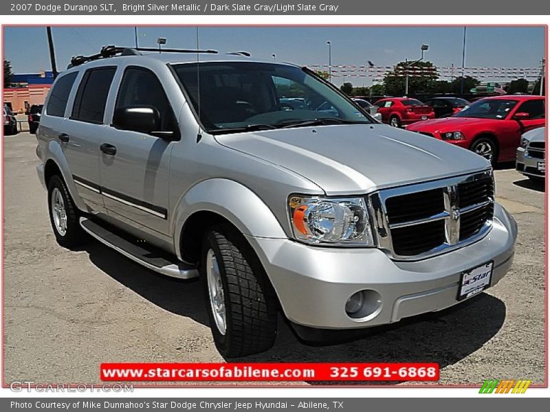 Bright Silver Metallic / Dark Slate Gray/Light Slate Gray 2007 Dodge Durango SLT