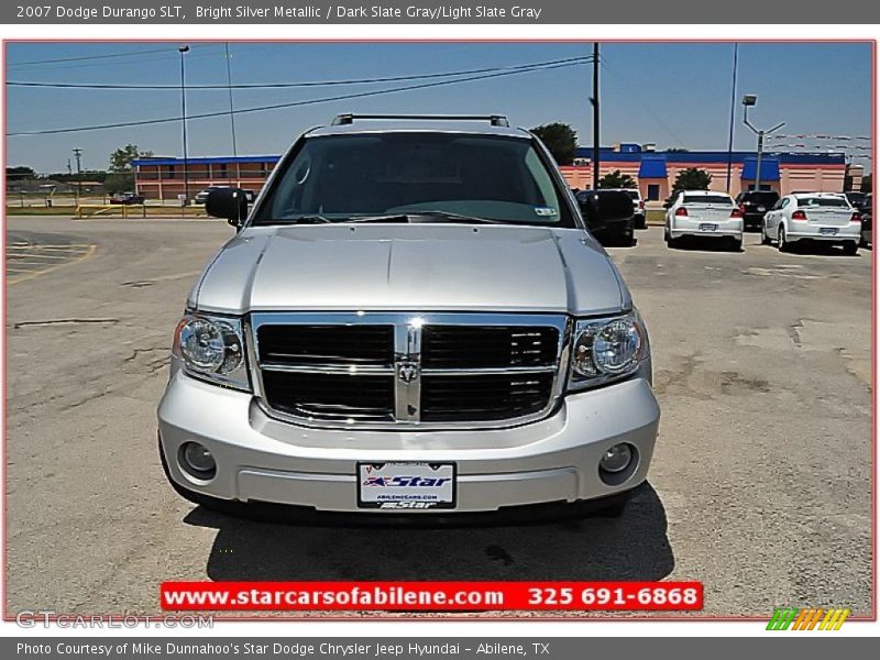 Bright Silver Metallic / Dark Slate Gray/Light Slate Gray 2007 Dodge Durango SLT