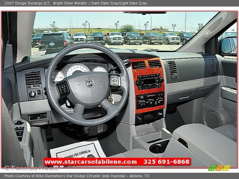 Bright Silver Metallic / Dark Slate Gray/Light Slate Gray 2007 Dodge Durango SLT