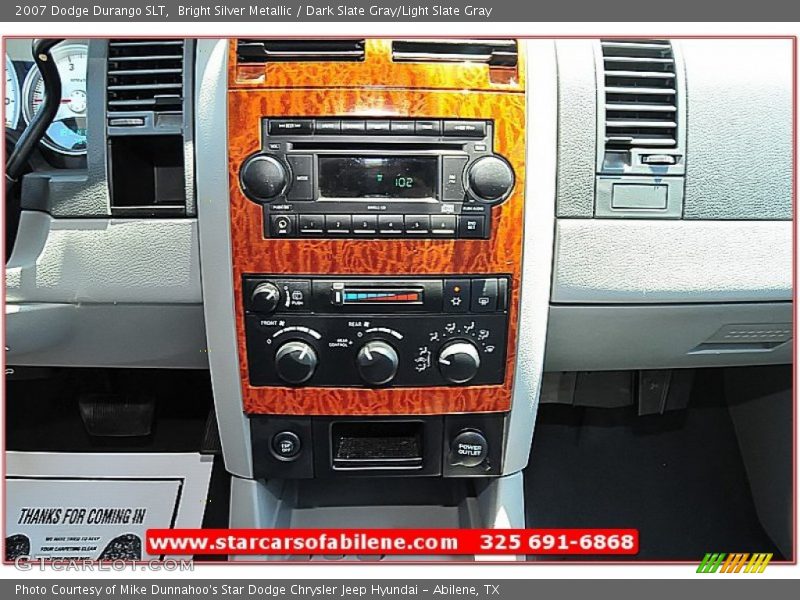 Bright Silver Metallic / Dark Slate Gray/Light Slate Gray 2007 Dodge Durango SLT