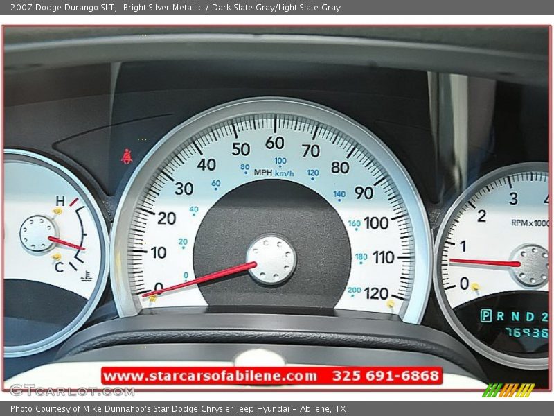 Bright Silver Metallic / Dark Slate Gray/Light Slate Gray 2007 Dodge Durango SLT