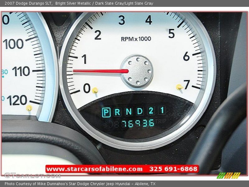 Bright Silver Metallic / Dark Slate Gray/Light Slate Gray 2007 Dodge Durango SLT