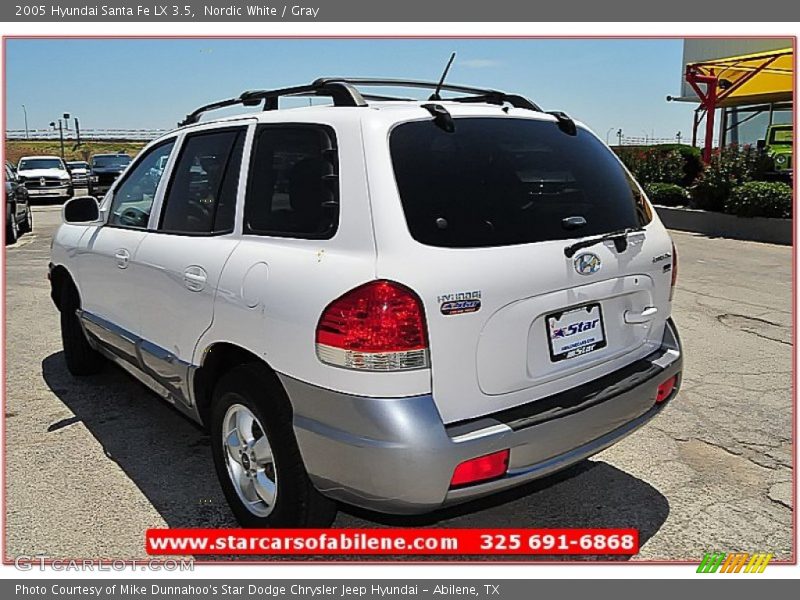 Nordic White / Gray 2005 Hyundai Santa Fe LX 3.5