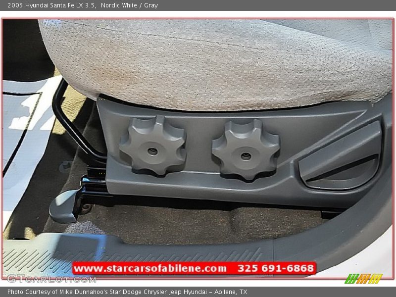 Nordic White / Gray 2005 Hyundai Santa Fe LX 3.5